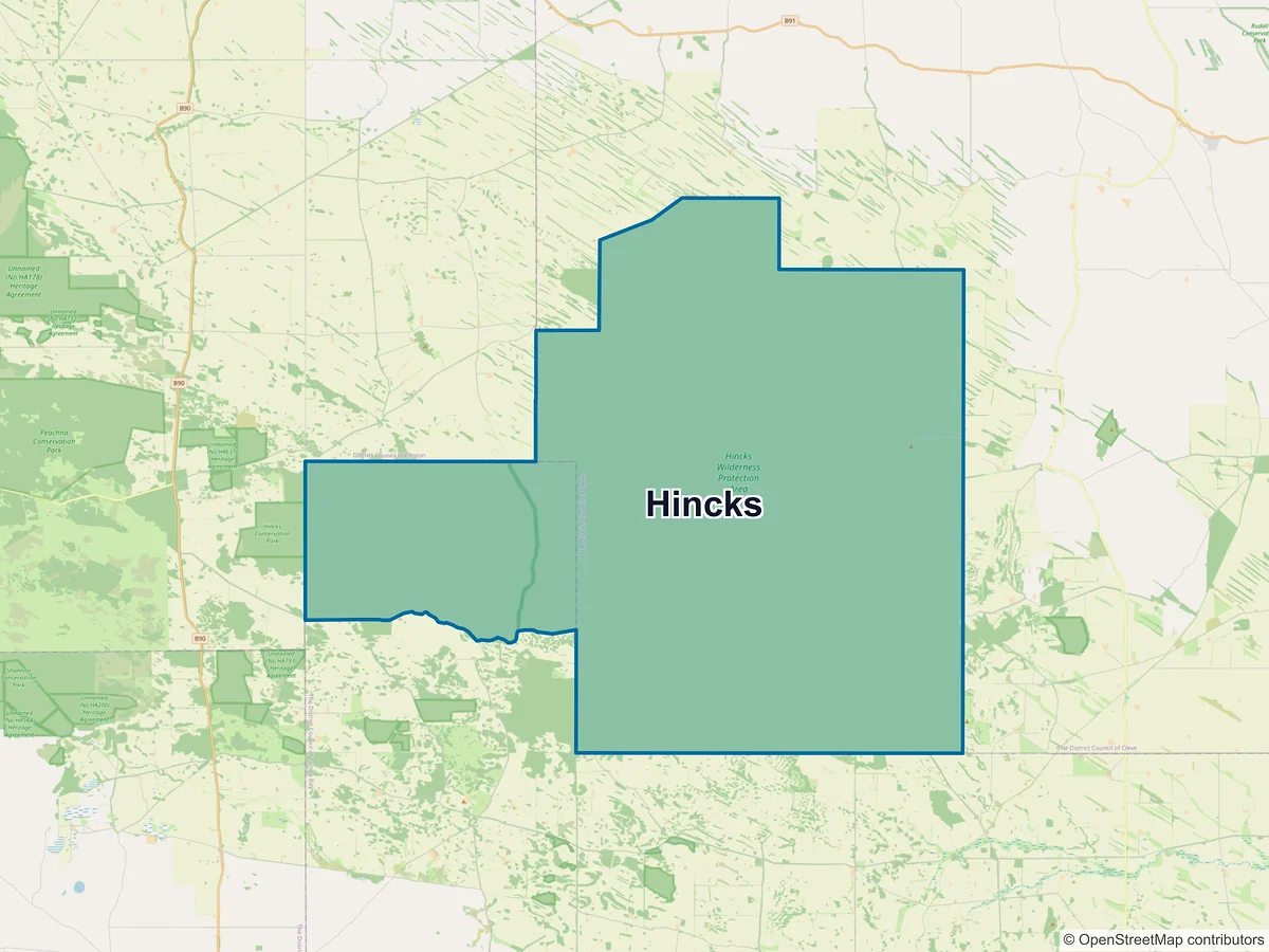 Map of Hincks, SA, Australia