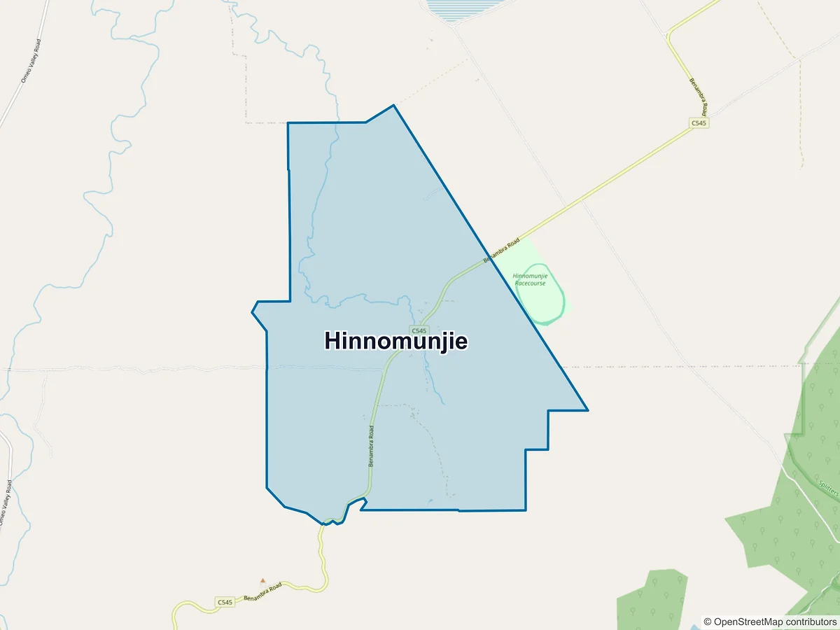 Map of Hinnomunjie, VIC, Australia