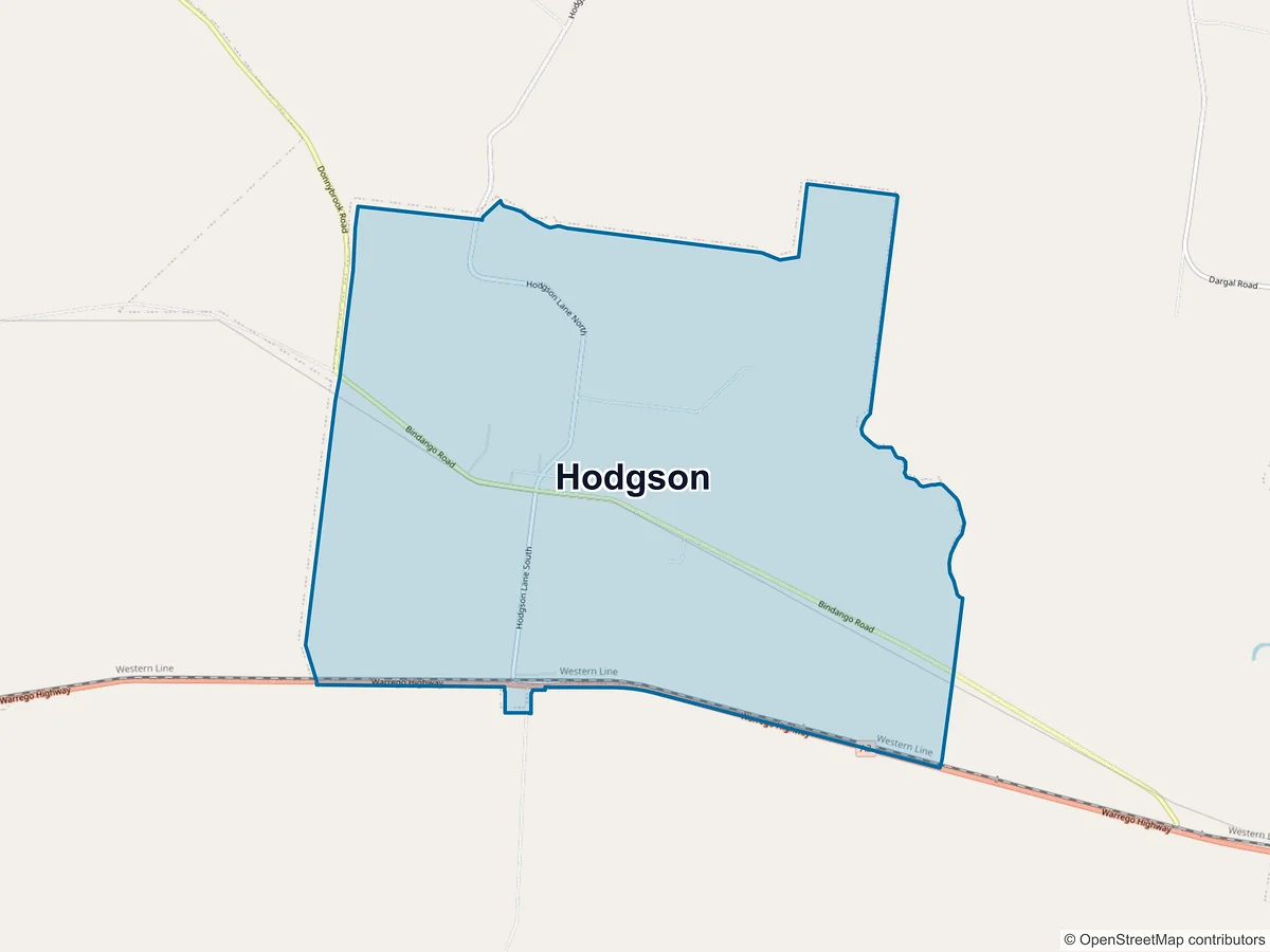 Map of Hodgson, QLD, Australia