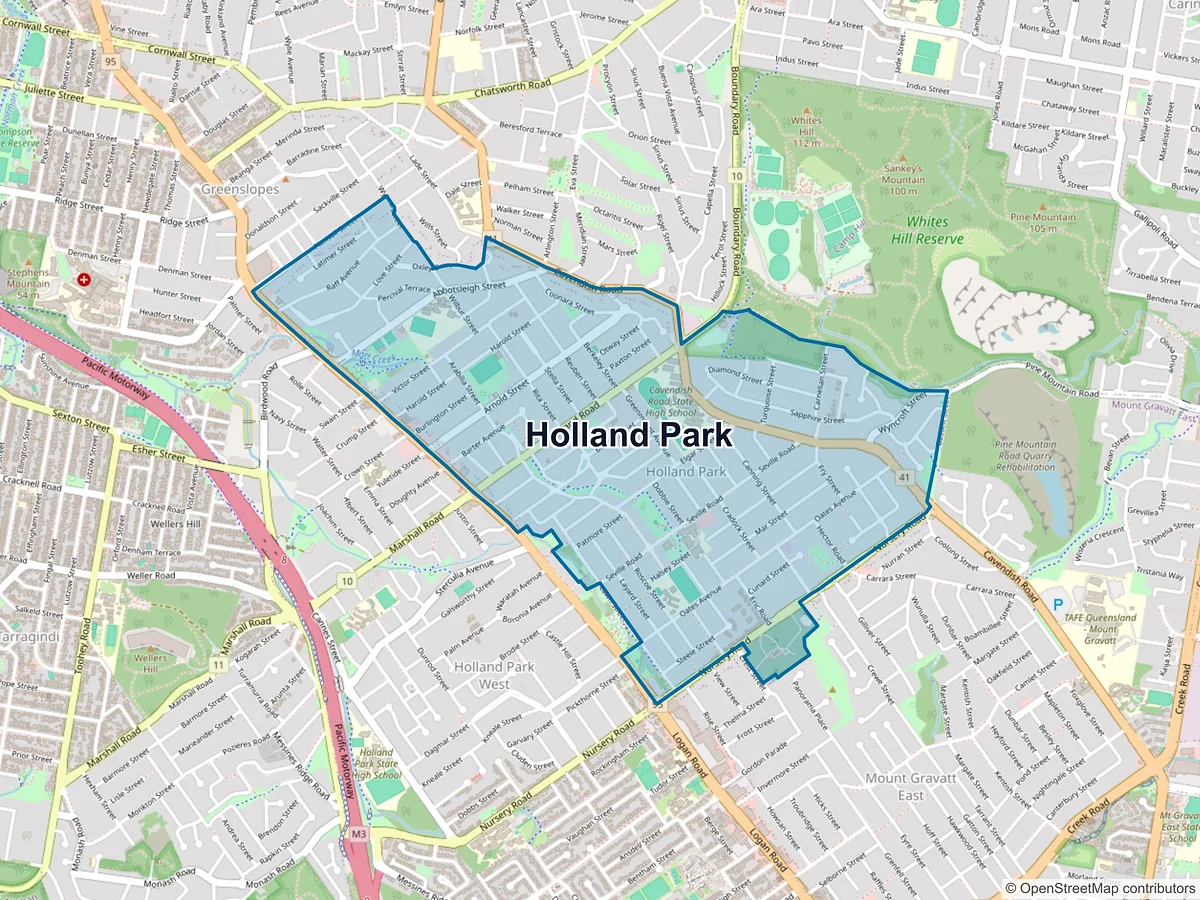 Map of Holland Park, QLD, Australia
