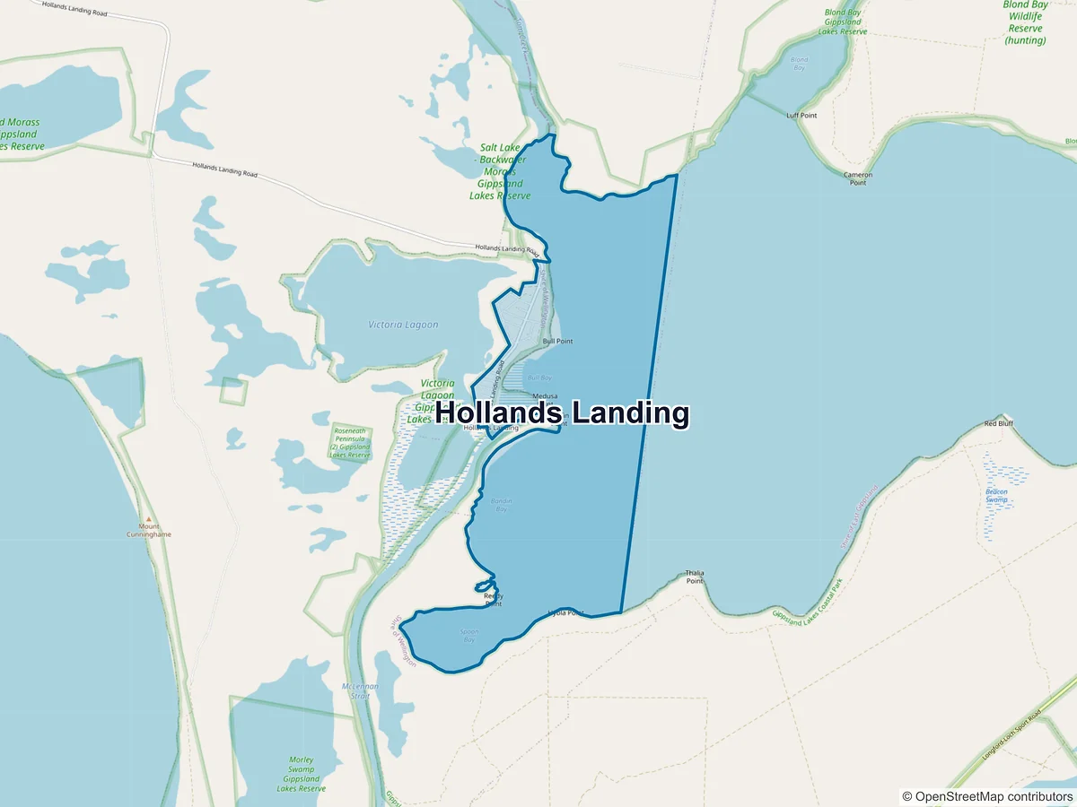 Map of Hollands Landing, VIC, Australia