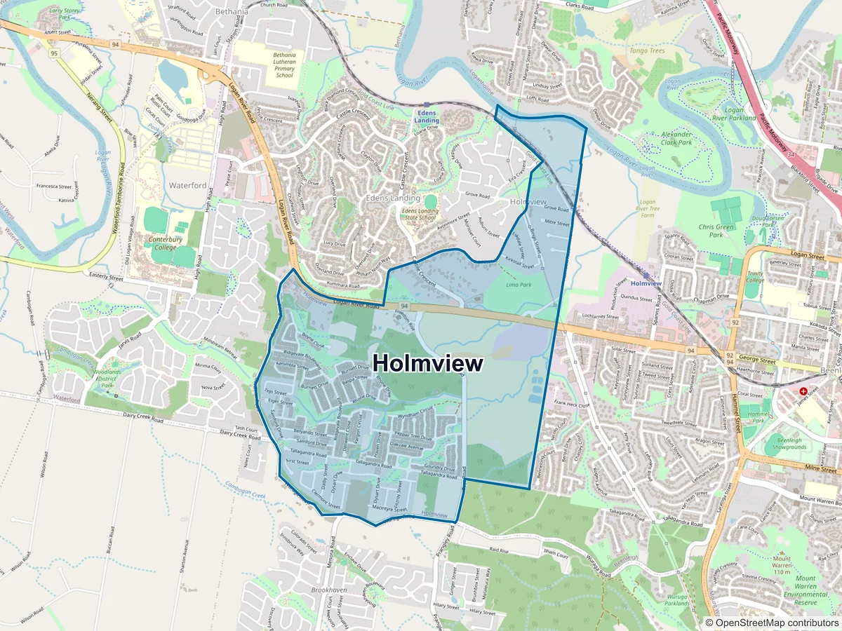 Map of Holmview, QLD, Australia