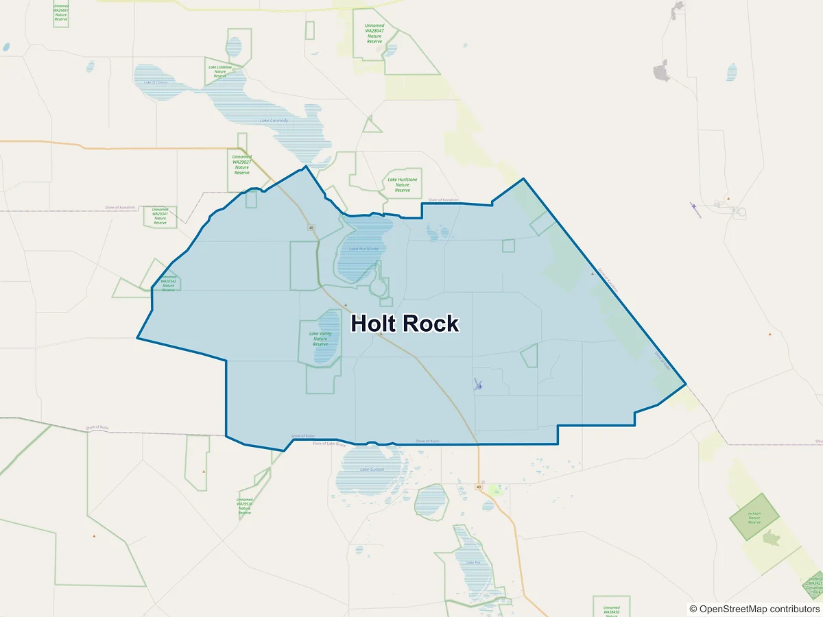 Map of Holt Rock, WA, Australia
