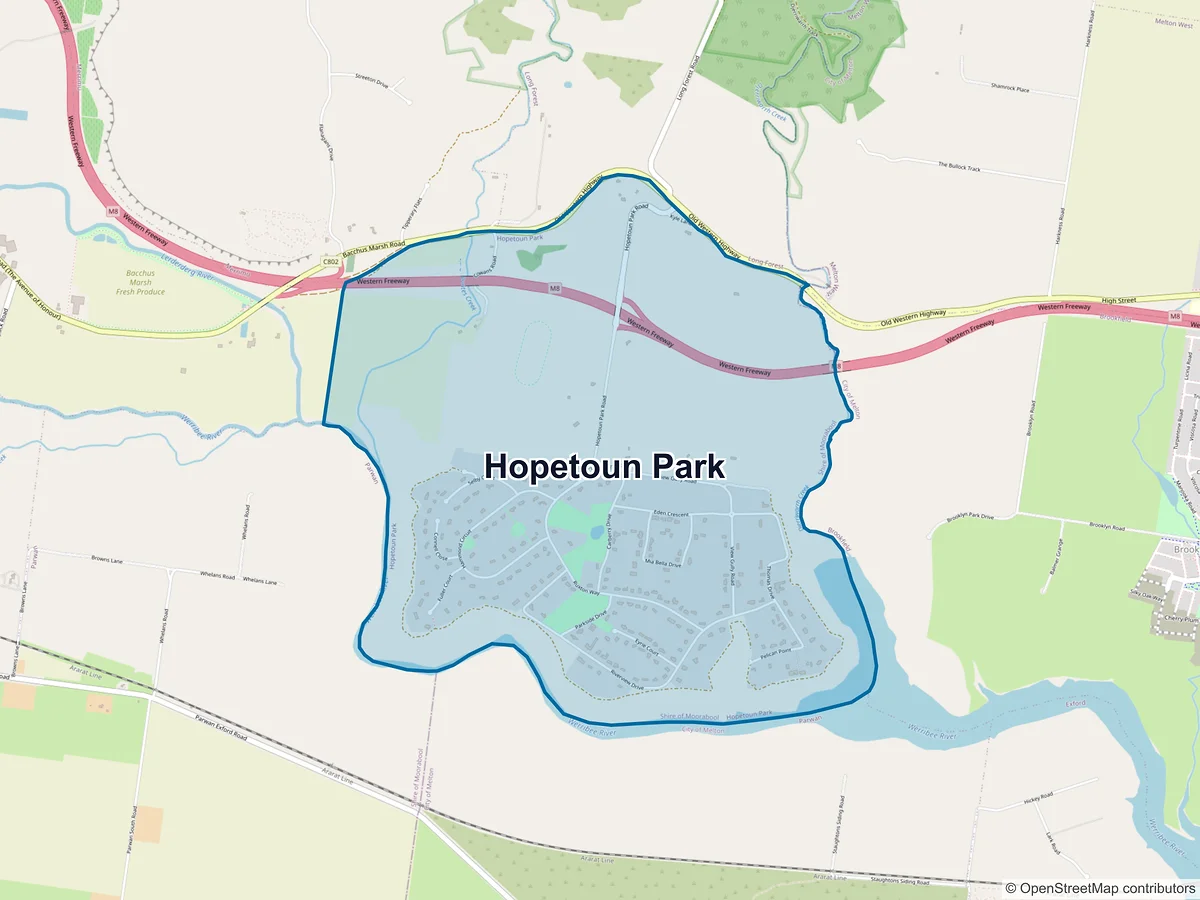 Map of Hopetoun Park, VIC, Australia