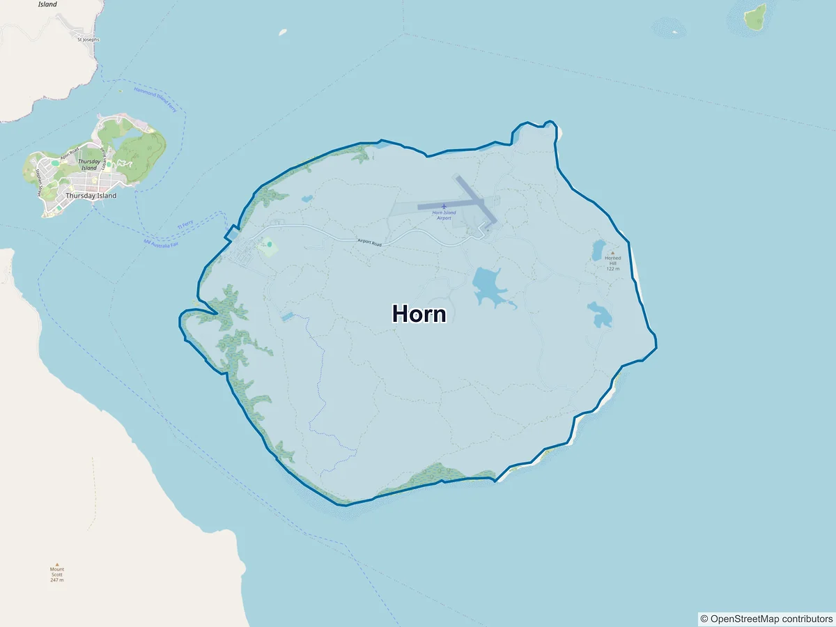 Map of Horn, QLD, Australia