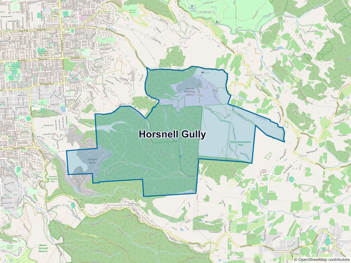 Map of Horsnell Gully, SA, Australia