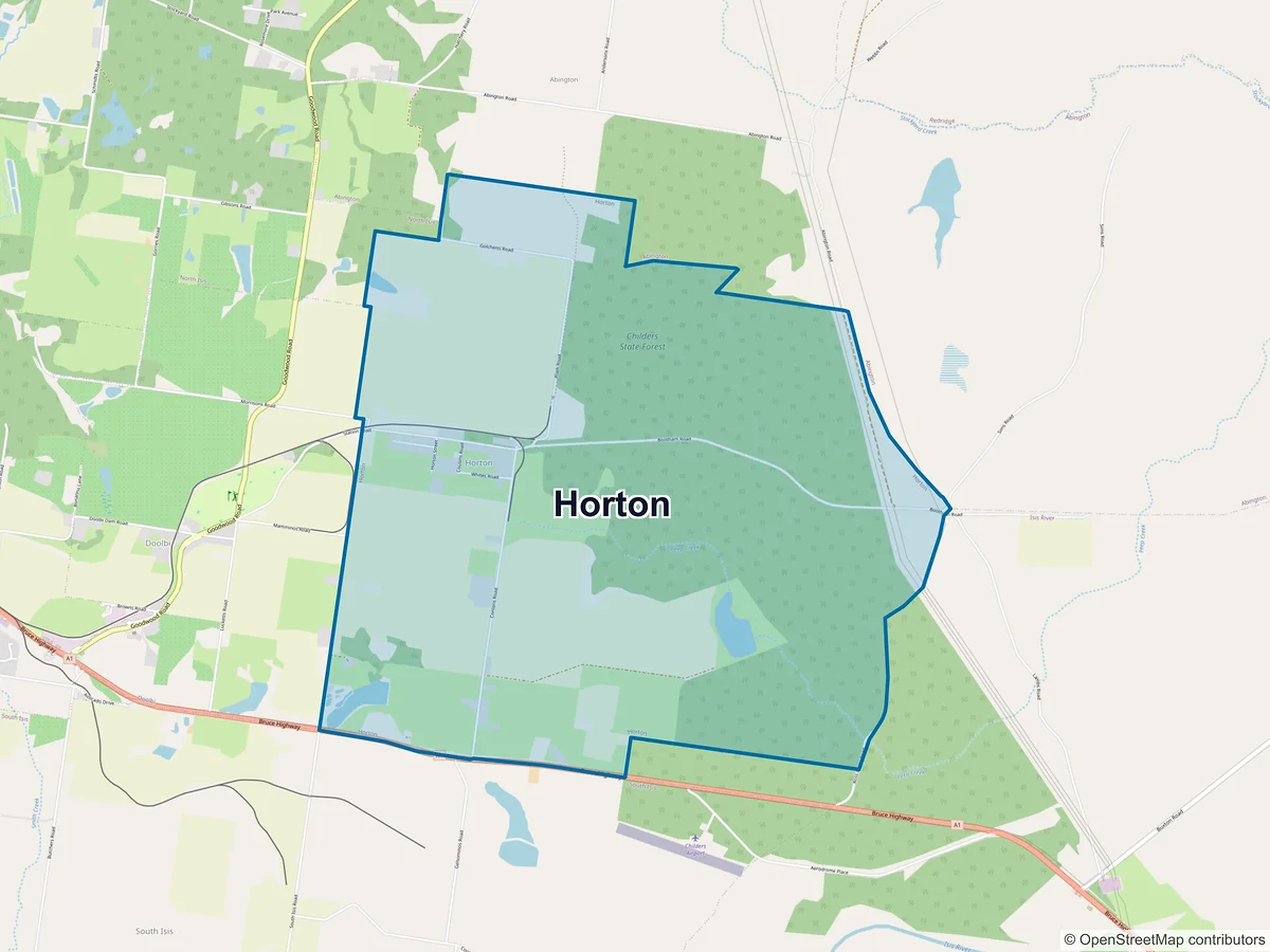 Map of Horton, QLD, Australia