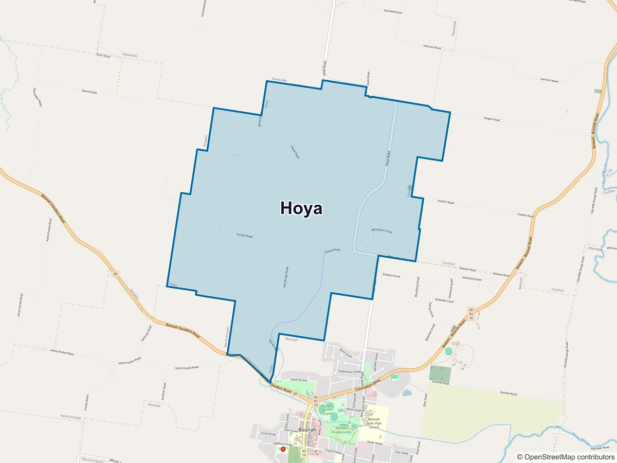 Map of Hoya, QLD, Australia