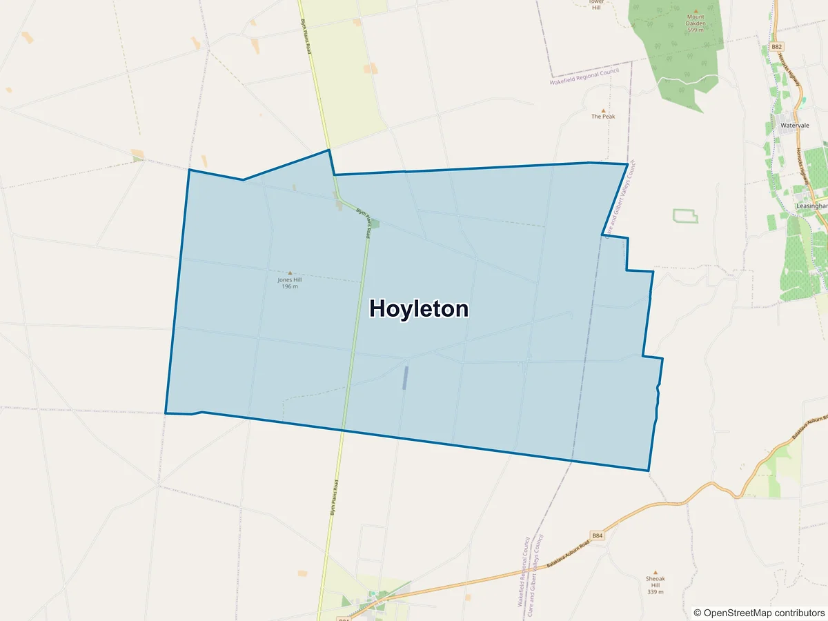 Map of Hoyleton, SA, Australia
