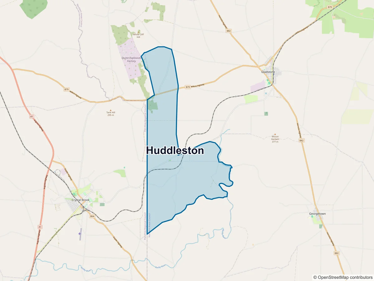 Map of Huddleston, SA, Australia