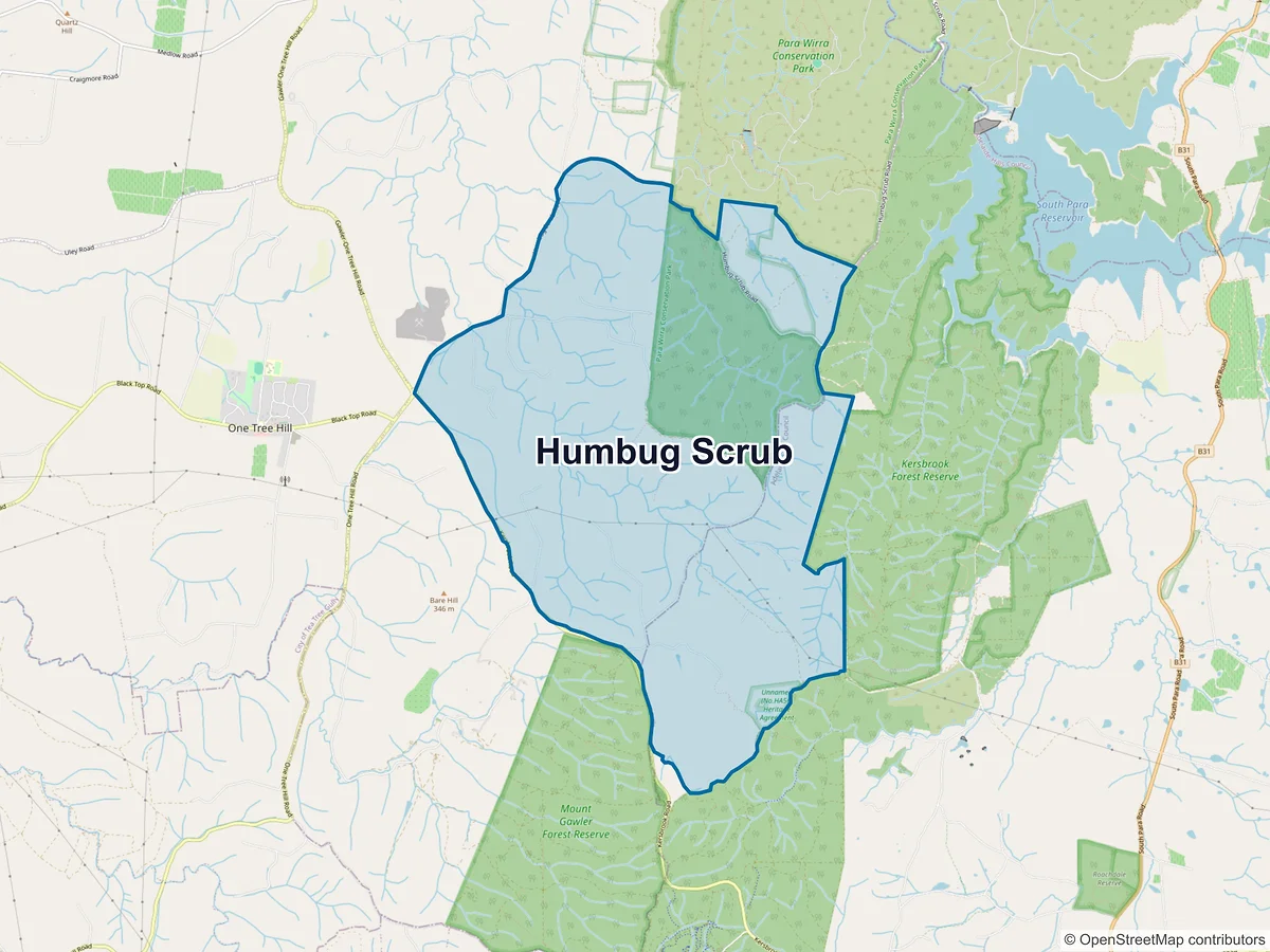 Map of Humbug Scrub, SA, Australia