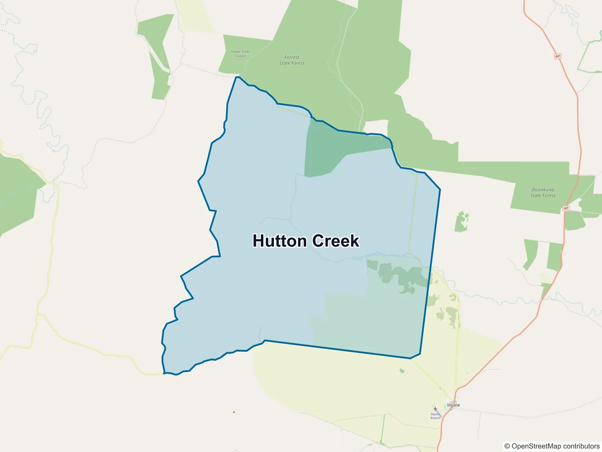 Map of Hutton Creek, QLD, Australia