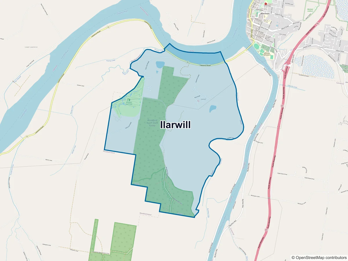 Map of Ilarwill, NSW, Australia