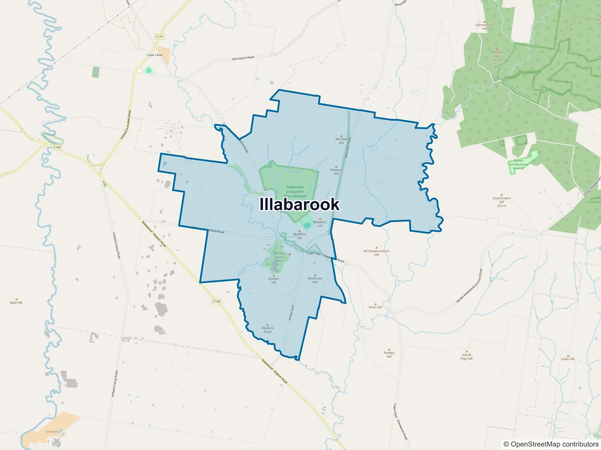 Map of Illabarook, VIC, Australia