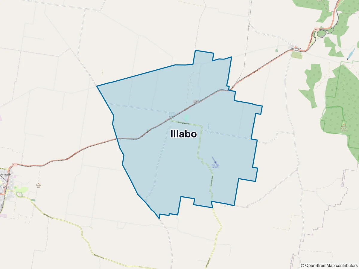Map of Illabo, NSW, Australia