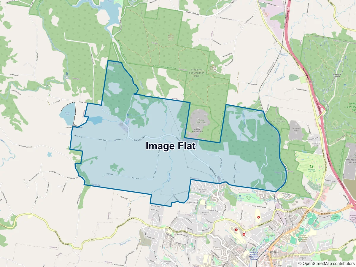 Map of Image Flat, QLD, Australia