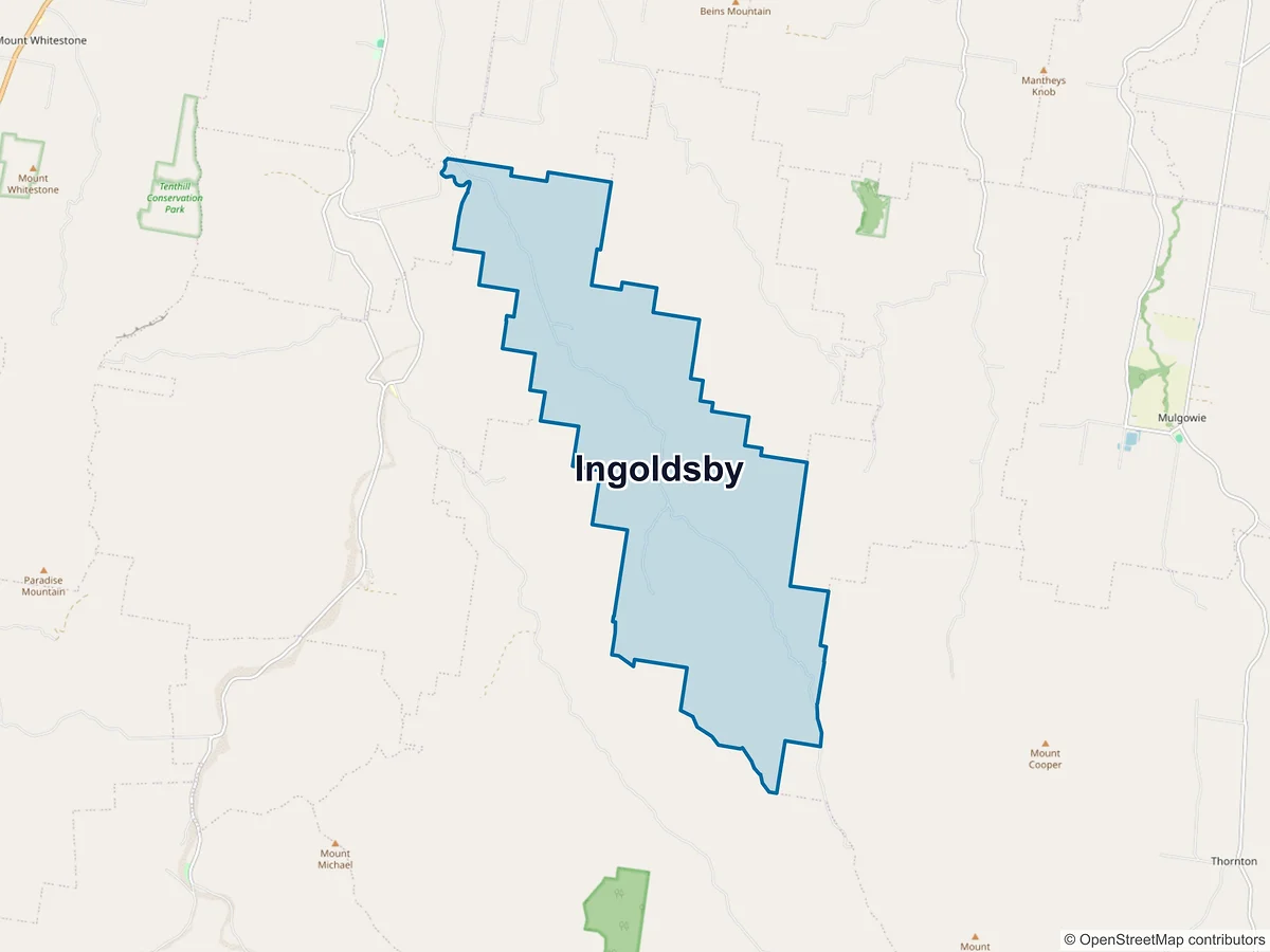 Map of Ingoldsby, QLD, Australia