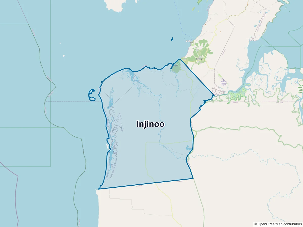 Map of Injinoo, QLD, Australia