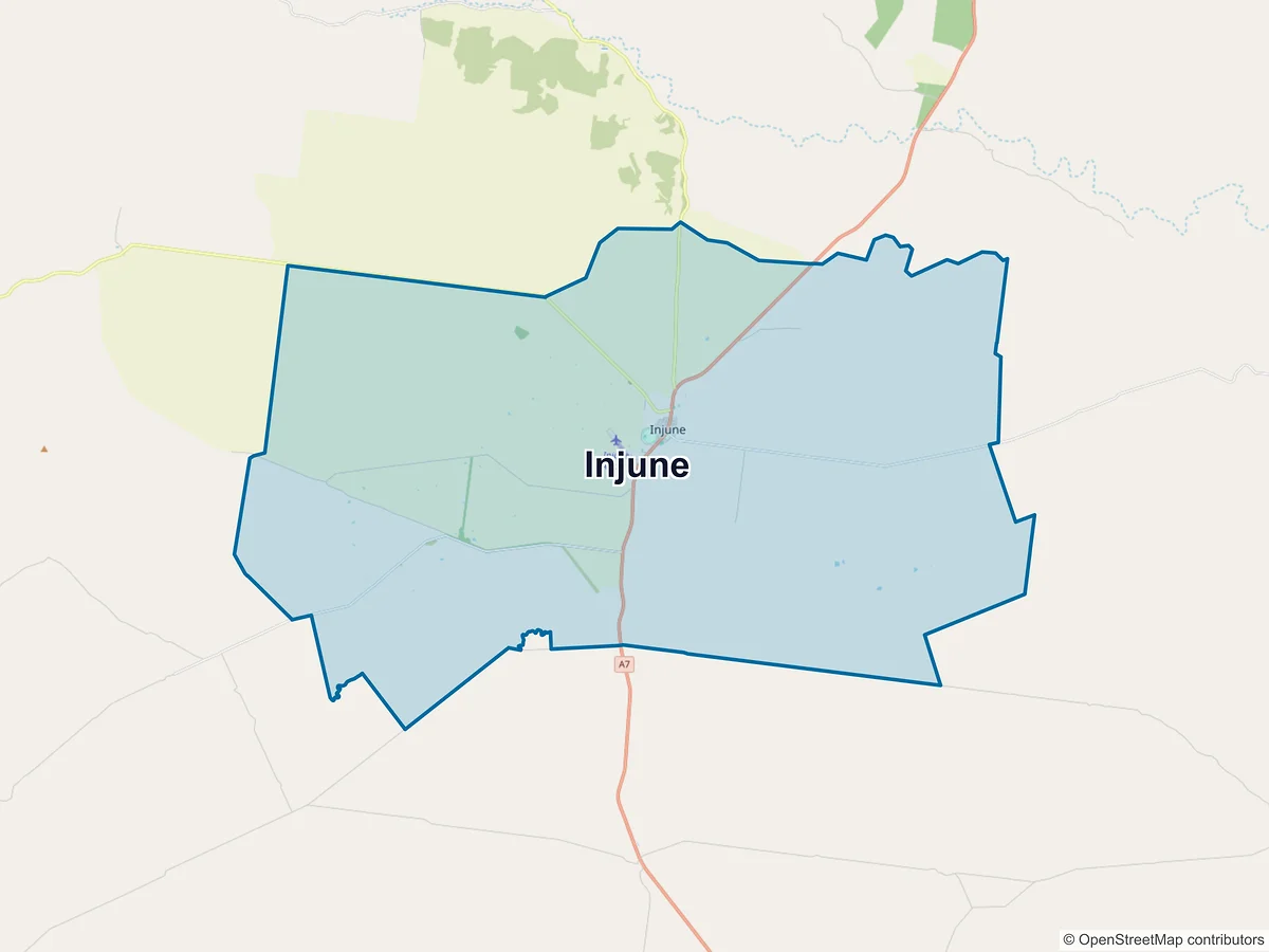 Map of Injune, QLD, Australia