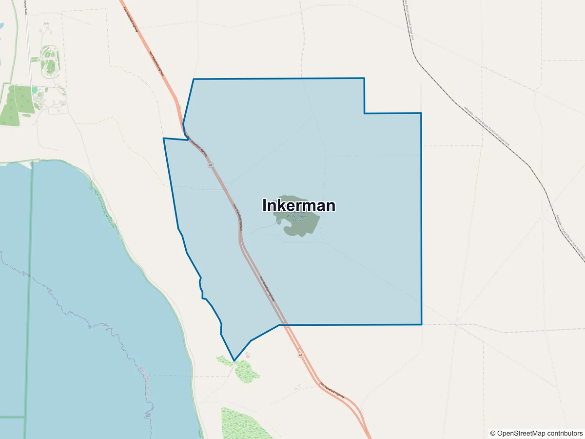 Map of Inkerman, SA, Australia