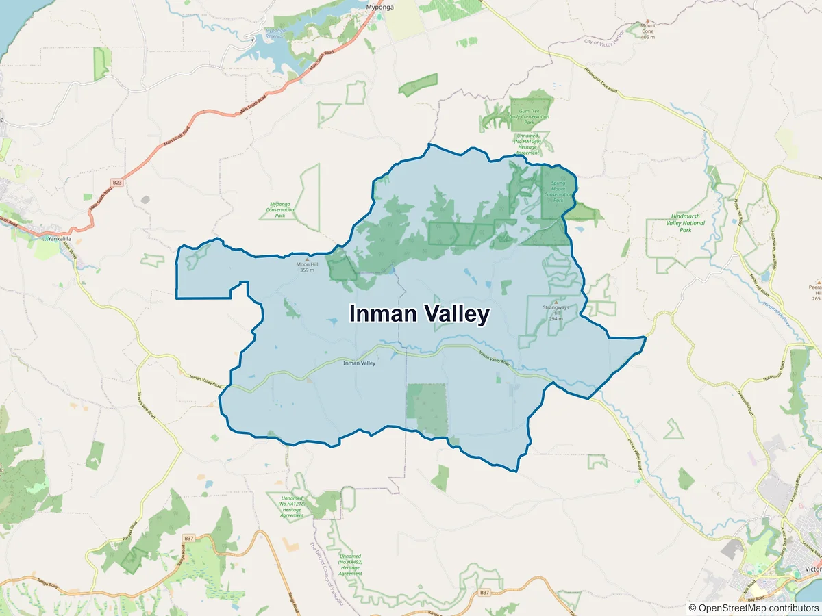 Map of Inman Valley, SA, Australia
