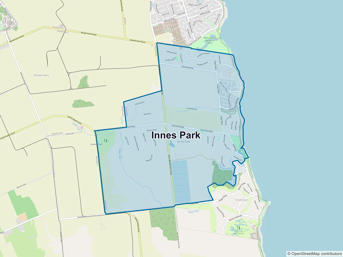 Map of Innes Park, QLD, Australia