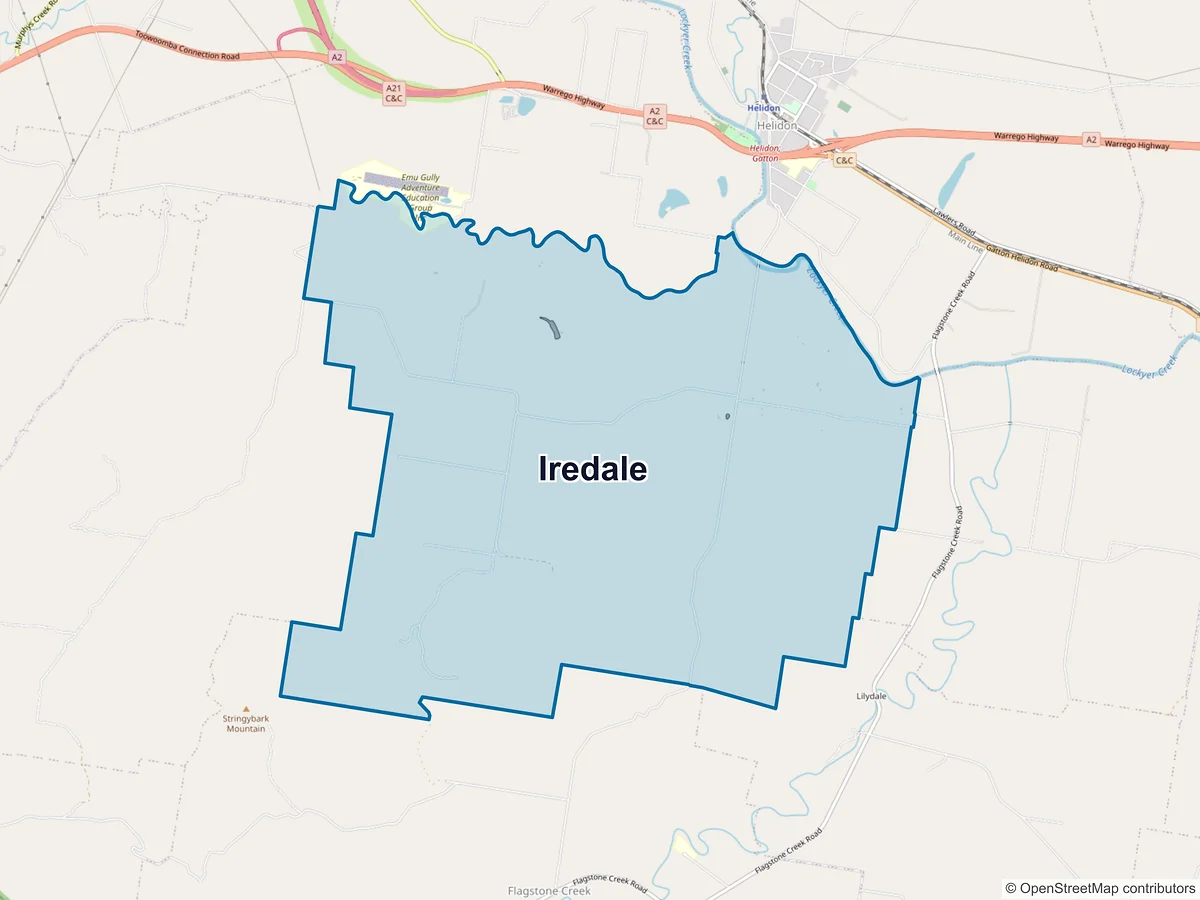 Map of Iredale, QLD, Australia