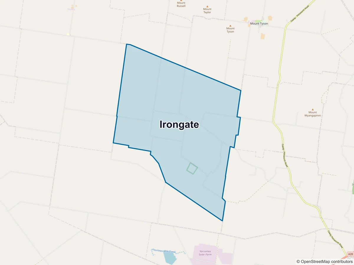 Map of Irongate, QLD, Australia