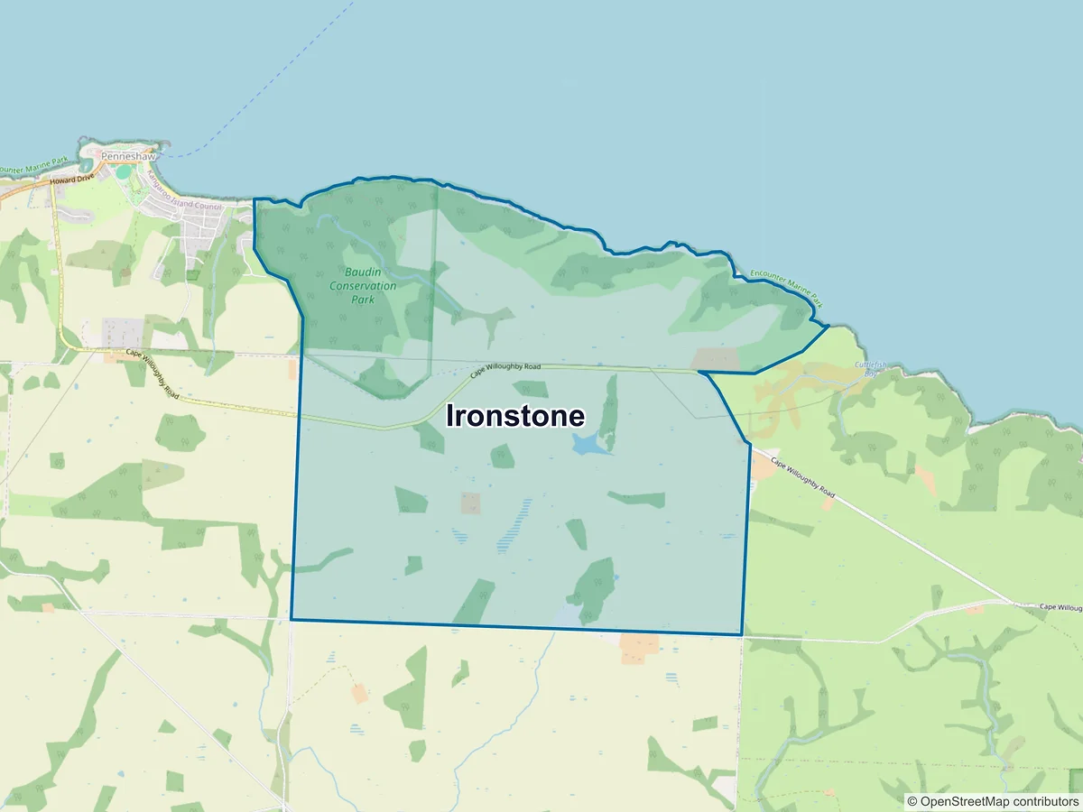 Map of Ironstone, SA, Australia