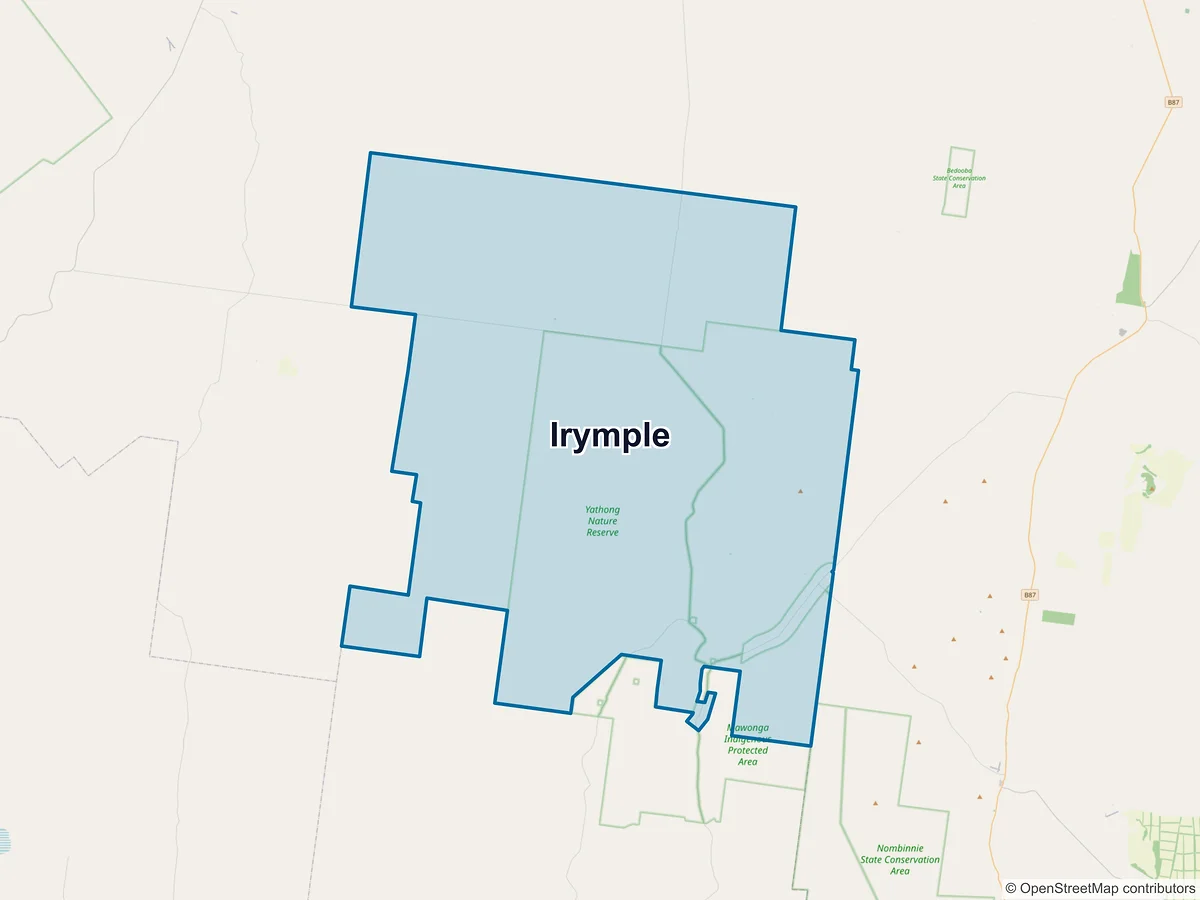 Map of Irymple, NSW, Australia
