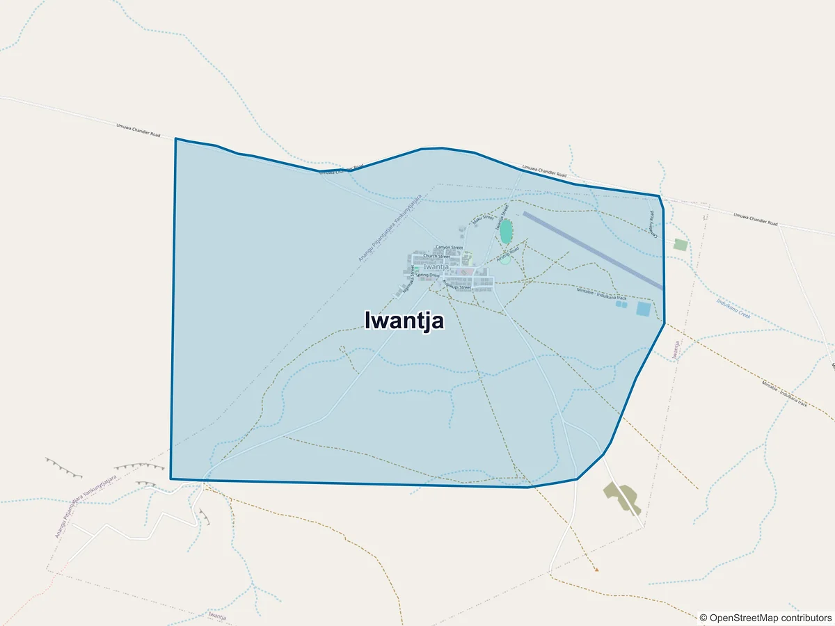 Map of Iwantja, SA, Australia