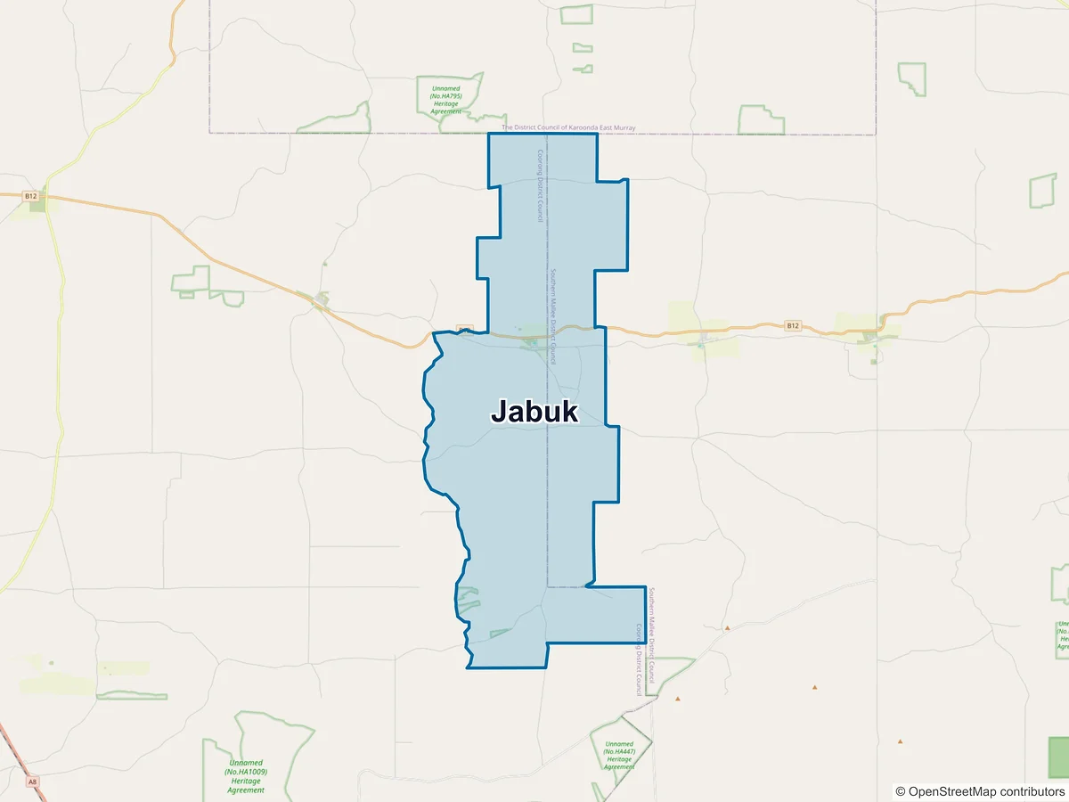 Map of Jabuk, SA, Australia