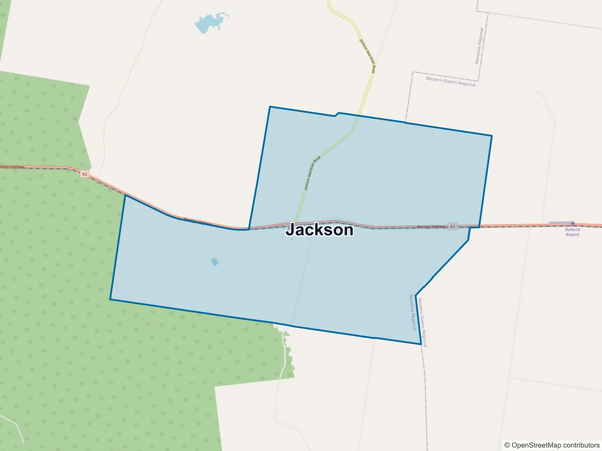 Map of Jackson, QLD, Australia