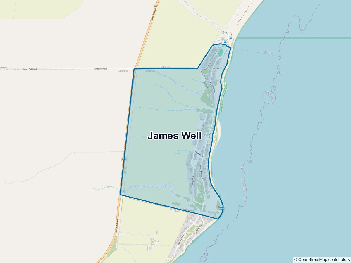 Map of James Well, SA, Australia