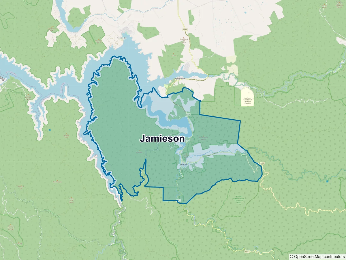Map of Jamieson, VIC, Australia