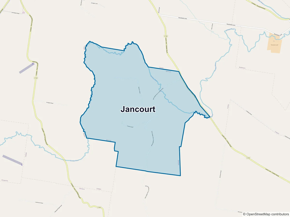 Map of Jancourt, VIC, Australia