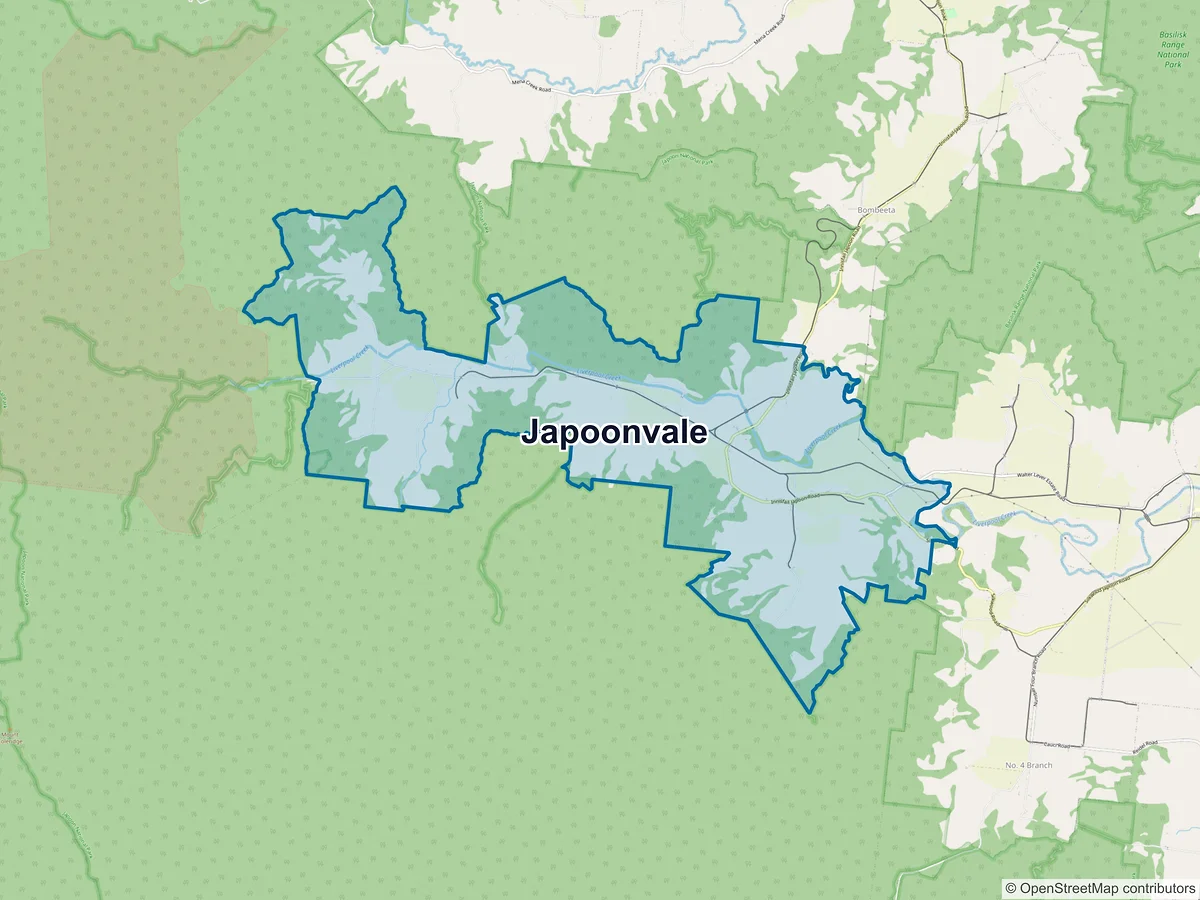 Map of Japoonvale, QLD, Australia