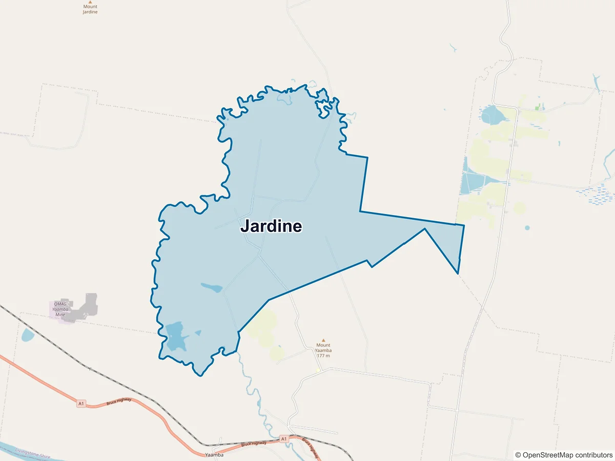 Map of Jardine, QLD, Australia