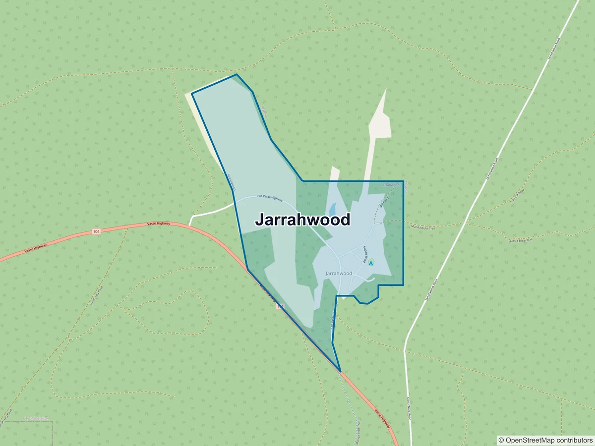 Map of Jarrahwood, WA, Australia