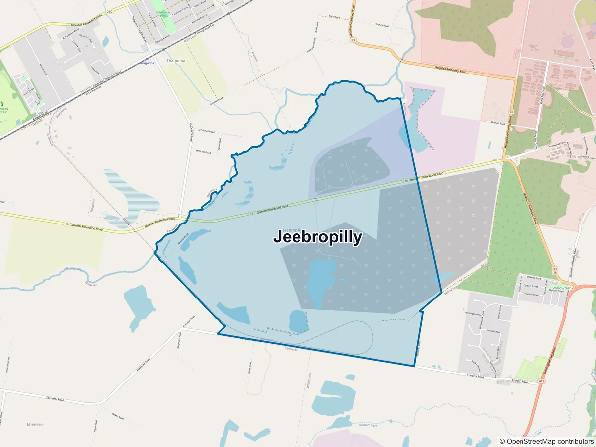 Map of Jeebropilly, QLD, Australia