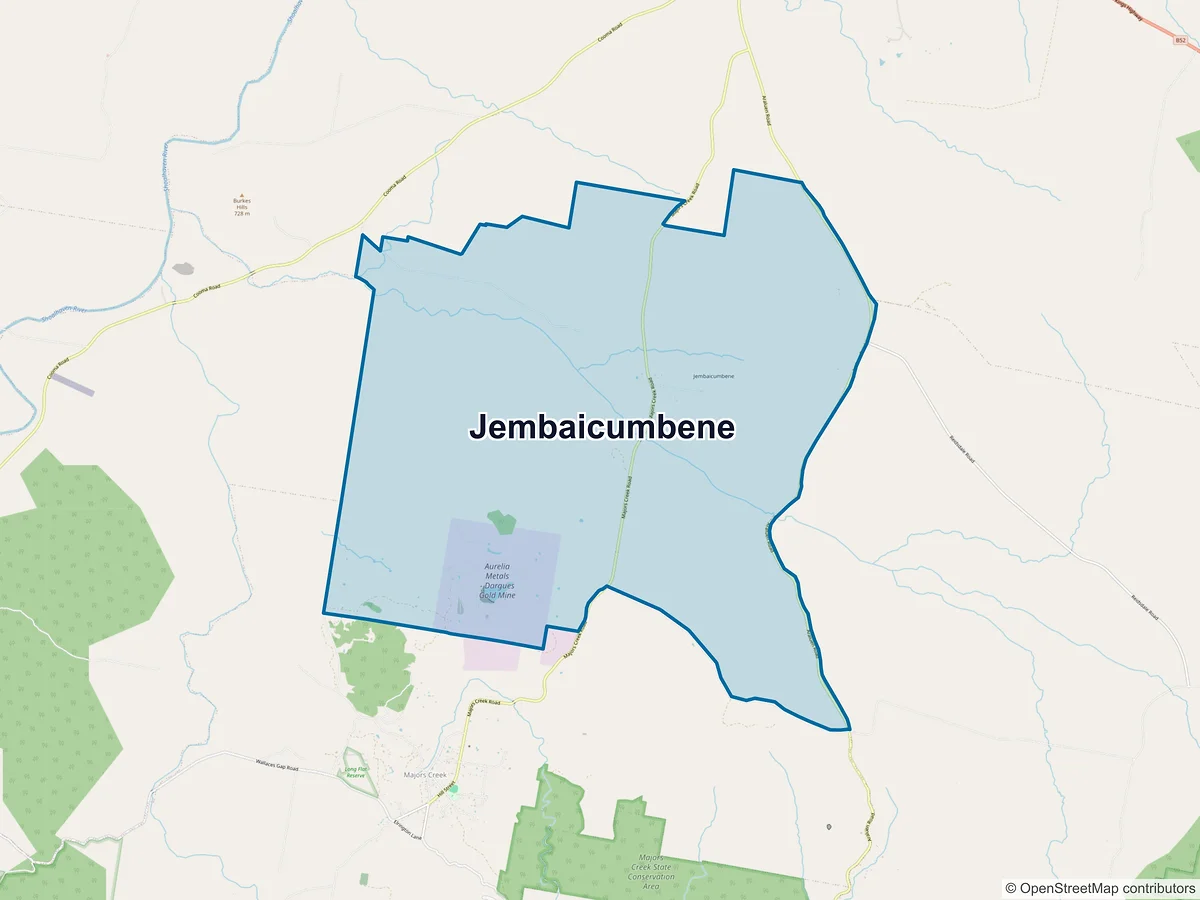 Map of Jembaicumbene, NSW, Australia