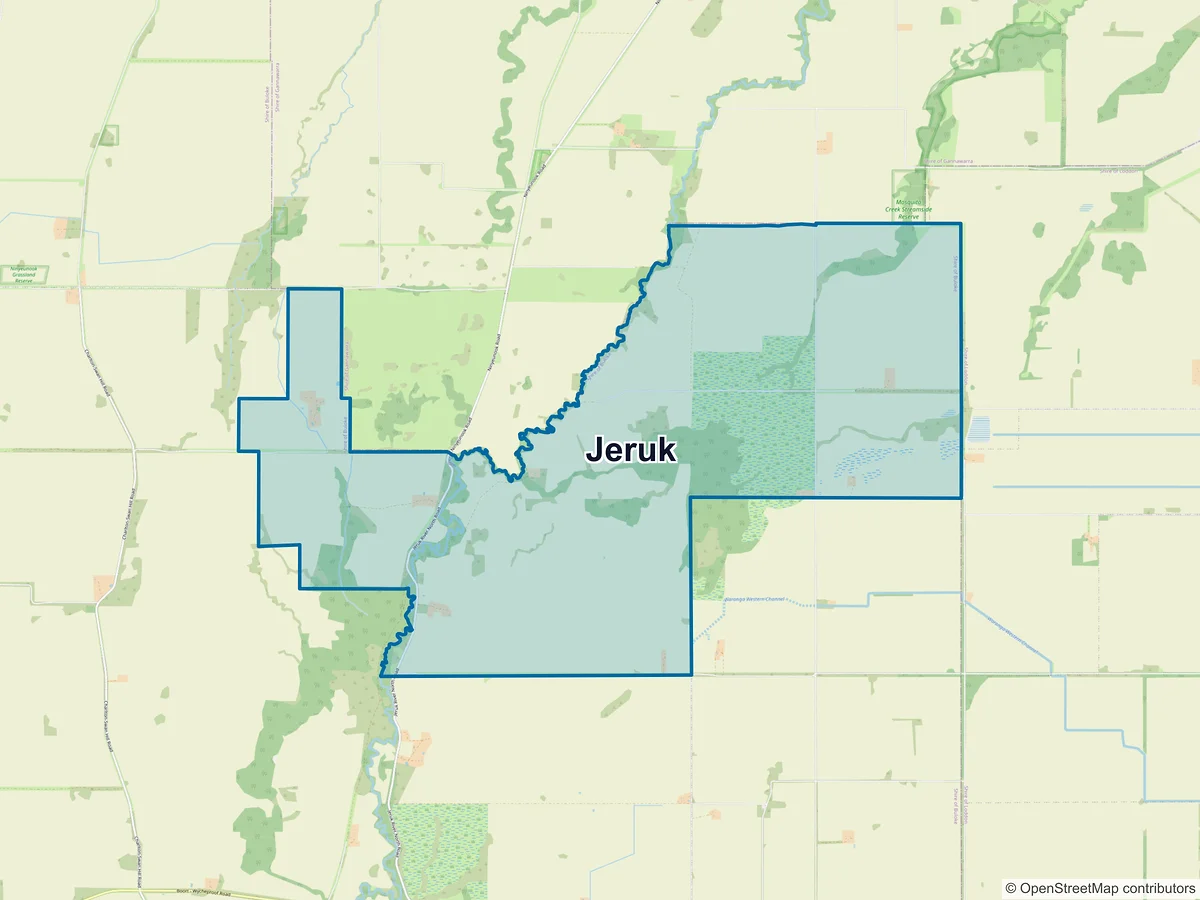Map of Jeruk, VIC, Australia
