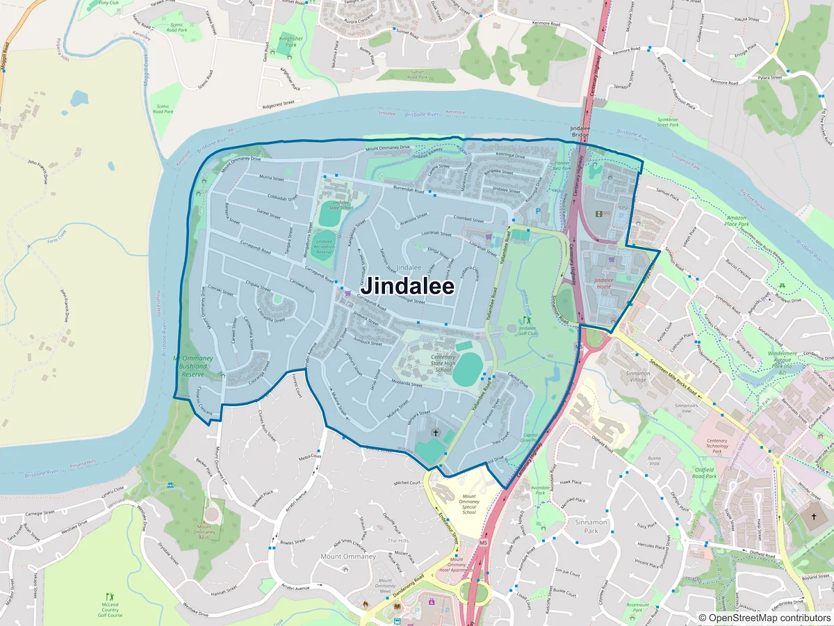 Map of Jindalee, QLD, Australia