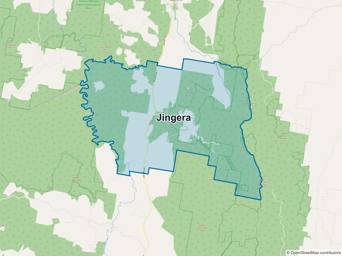 Map of Jingera, NSW, Australia