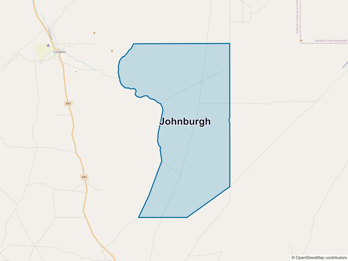 Map of Johnburgh, SA, Australia