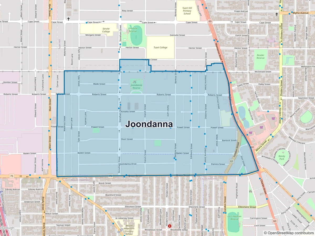 Map of Joondanna, WA, Australia