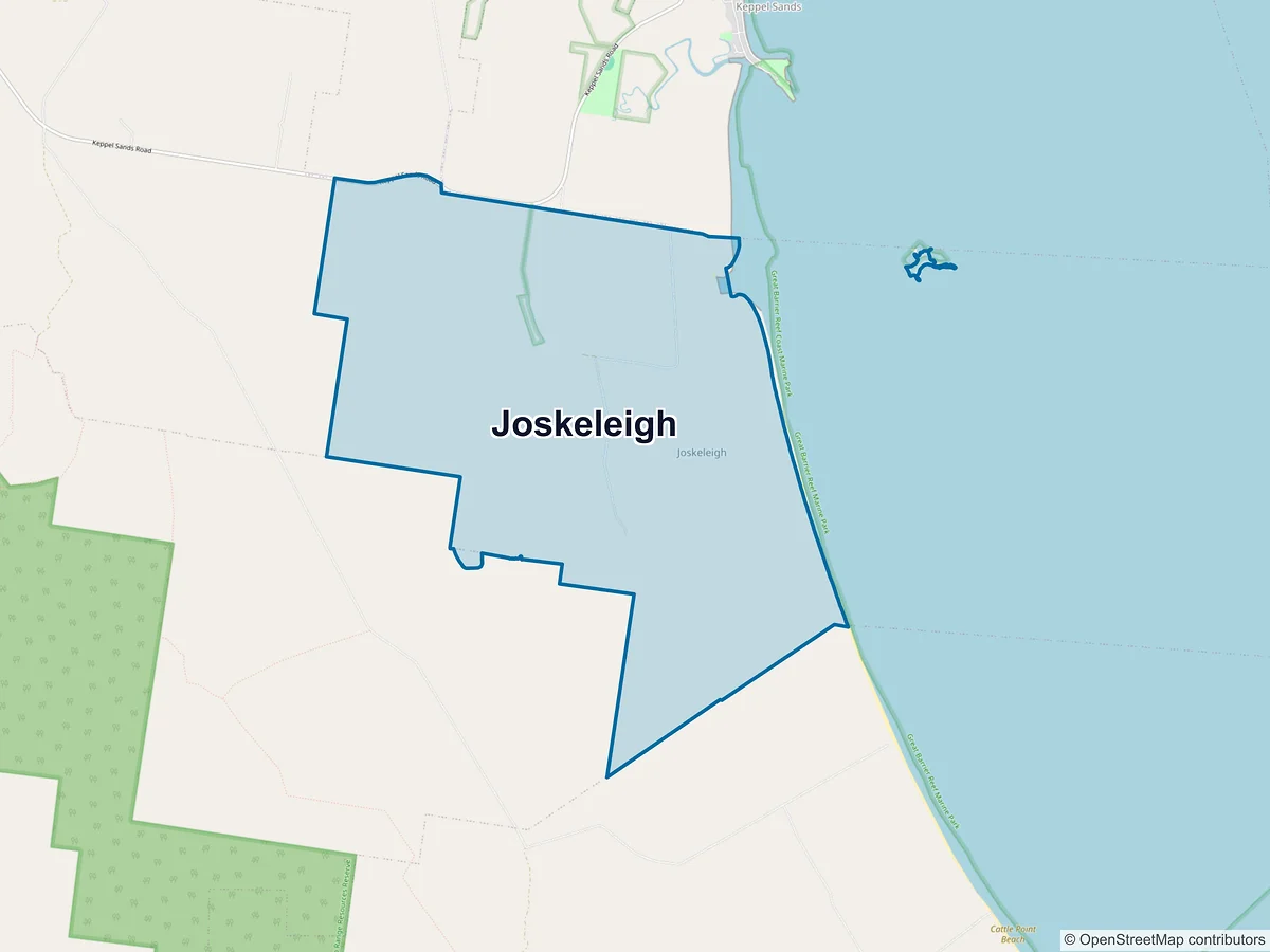 Map of Joskeleigh, QLD, Australia