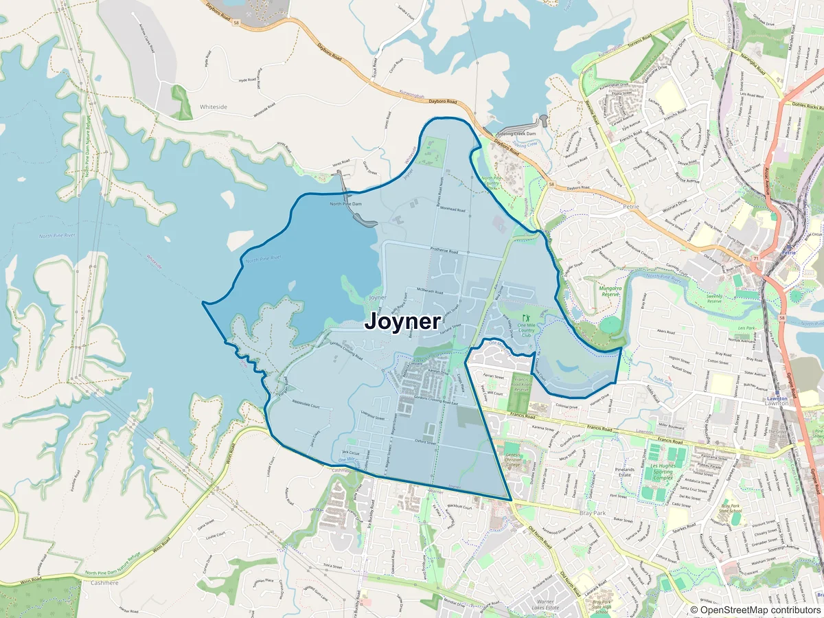 Map of Joyner, QLD, Australia