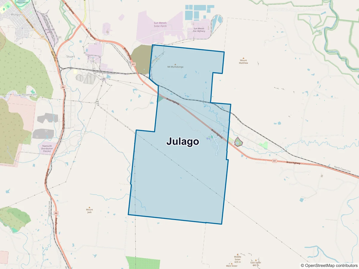 Map of Julago, QLD, Australia