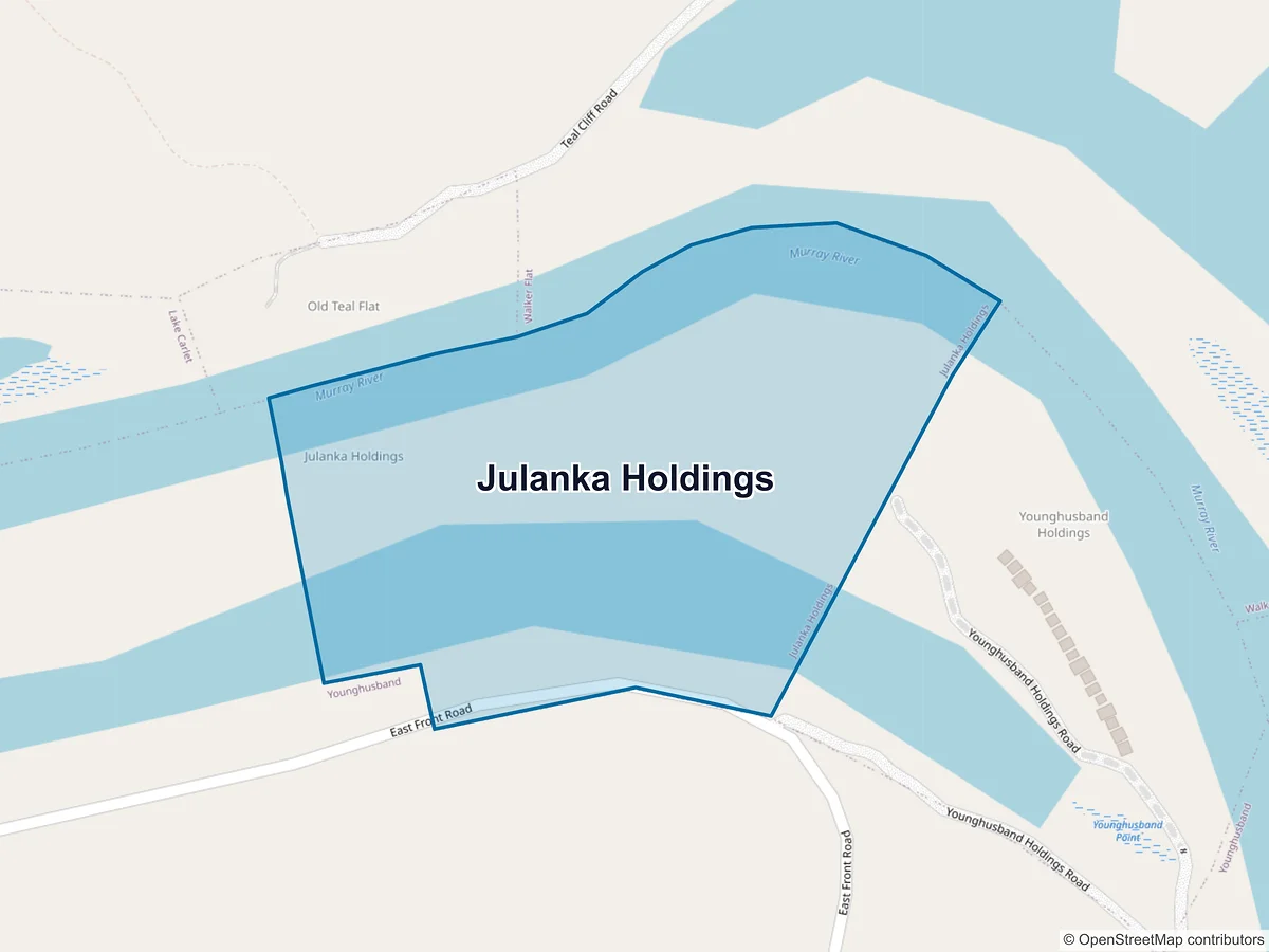 Map of Julanka Holdings, SA, Australia